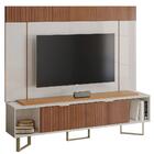 Rack Bancada Com Painel Malibu Para Tv Até 75” - Lukaliam Móv