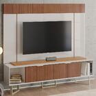 Rack Bancada Com Painel Malibu Para Tv Até 75” - Lukaliam Móv