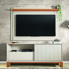 Rack Bancada Com Painel Para Tv Até 55 Polegadas 1,50m Ripado