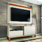 Rack Bancada Com Painel Para Tv Até 55 Polegadas 1,50m Ripado