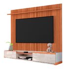 Rack Bancada Com Painel Para Tv De Até 70' Em Mdf Euro Off Wh