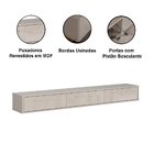 Rack Bancada Com Painel Para Tv De Até 75' Com Led Bel Jequit