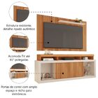 Rack Bancada Com Painel Ripado Para Tv Até 65 Polegadas 1,80m