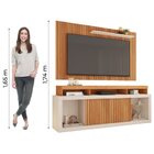 Rack Bancada Com Painel Ripado Para Tv Até 65 Polegadas 1,80m