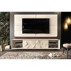 Rack Bancada Com Painel Tv Até 75 Pol. Gavetas 3d Pirâmide Co