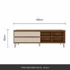 Rack Bancada Com Pé Aramado Treviso Freijó/off Whit - Móveis