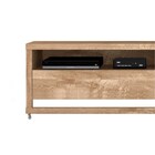 Rack Bancada Com Rodízios Stella Rústico York - Dj Móveis