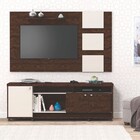Rack Bancada Dallas E Painel Para Tv Grécia Noce/off White -