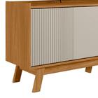 Rack Bancada De Tv 65 Polegadas Arum L06 Nature/off White - M