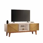 Rack Bancada Decorativa 1.6 Ascensore Pés Madeira Off White/c