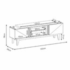 Rack Bancada Decorativa 1.6 Ascensore Pés Madeira Preto/carva