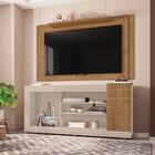 Rack Bancada E Painel Para Tv Até 55 Pol. Off White Buriti
