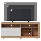 Rack Bancada Elis 160cm Freijó Off White Matte Tana Decor