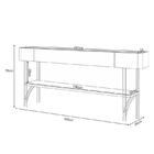 Rack Bancada Essenza E Painel Link 1.6 Com Aparador Vivant Of