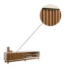 Rack Bancada Ester 210cm Tv 75'' Mel Off White Tana Decor