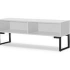 Rack Bancada Estilo Industrial Moderno Branco