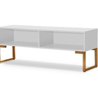 Rack Bancada Estilo Industrial Moderno Branco