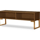 Rack Bancada Estilo Industrial Moderno Imbuia