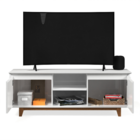 Rack Bancada Flow Branco/freijó - Ej Móveis