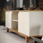 Rack Bancada Flow Off/freijó – Ej Móveis