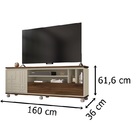 Rack Bancada Form Havana/off White - Caemmun Móveis