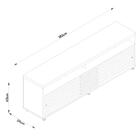 Rack Bancada Frizz 1.8 Com Rodízios Para Tv Até 65” - Madetec