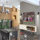 Rack Bancada Greta Para Tv 70'' Com Pes Off White/demolição -