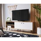 Rack Bancada Home Para Tv Até 50 Polegadas 2 Portas Sala De E