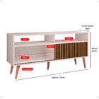 Rack Bancada Home Samba Estante Tv 55 Polegadas Nicho Porta C