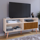 Rack Bancada Home Samba Estante Tv 55 Polegadas Nicho Porta C