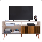 Rack Bancada Home Samba Estante Tv 55 Polegadas Nicho Porta C