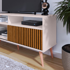 Rack Bancada Home Samba Estante Tv 55 Polegadas Nicho Porta C