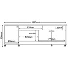 Rack Bancada Home Theater Para Tv Até 3 Portas 2 Nichos Organ