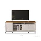 Rack Bancada Home Theater Para Tv Até 3 Portas 2 Nichos Sala