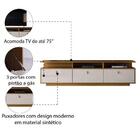Rack Bancada Home Theater Para Tv Até 75 Polegadas 3 Portas 2