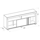 Rack Bancada Joy Até 60 Polegadas Buriti/off White - Caemmun