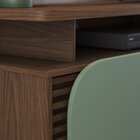 Rack Bancada Jurere 1800 Para Tv De 75" Amendoa/hortela - Col