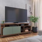 Rack Bancada Jurere 1800 Para Tv De 75" Amendoa/hortela - Col