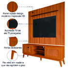 Rack Bancada King Com Painel Para Tv Até 75 Polegadas 1,79m A