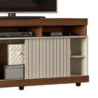 Rack Bancada Lev 160 Porta Deslizante Para Tv Até 60” - Pr Mó