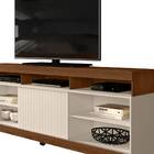 Rack Bancada Leve 180cm Tv 65 1 Porta Caiena Creme Tana Decor