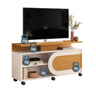 Rack Bancada Órbis Cinamomo Off White - Hb Móveis