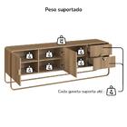 Rack Bancada Organica Tv 65 Pol 180 Cm 28076 Artesano