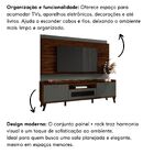 Rack Bancada Painel Para Tv Até 75” Arcade 180 Cm Estante Mar