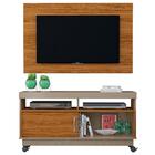 Rack Bancada Painel Suspenso Tv Até 50´´ Fendi/naturale