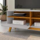 Rack Bancada Paladio Paratv 55 Pol. Com Pes De Madeira