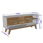 Rack Bancada Paladio Paratv 55 Pol. Com Pes De Madeira