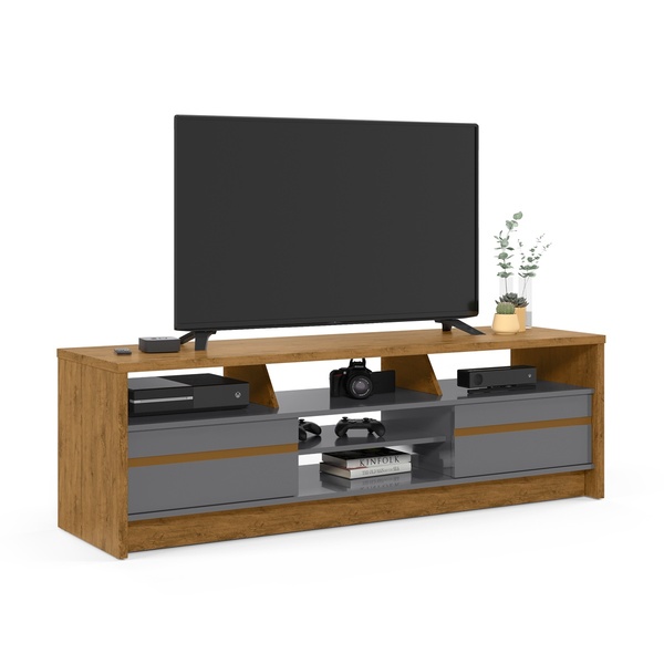 Rack Bancada Palazzio Freijó/Cinza – Ej Móveis