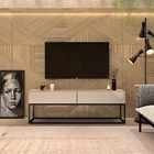 Rack Bancada Para Sala Tv Ate 50 Polegadas Off White/preto