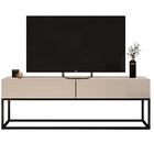 Rack Bancada Para Sala Tv Ate 50 Polegadas Off White/preto